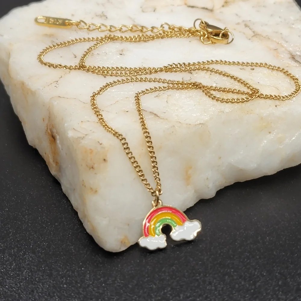 14kt Gold plated/Melchior Pendant Baby Floral Luxury Gift
